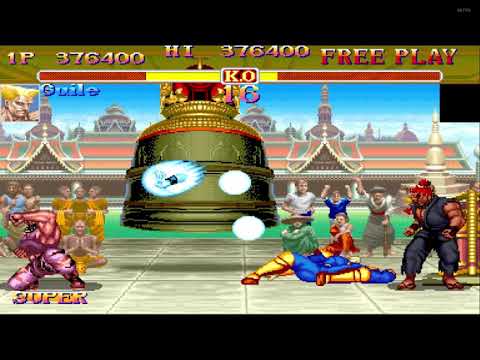 Super Street fighter 2 turbo : Guile vs Akuma Secret Boss