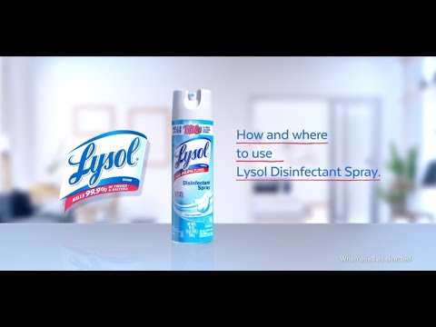 How and where to use Lysol Disinfectant Spray