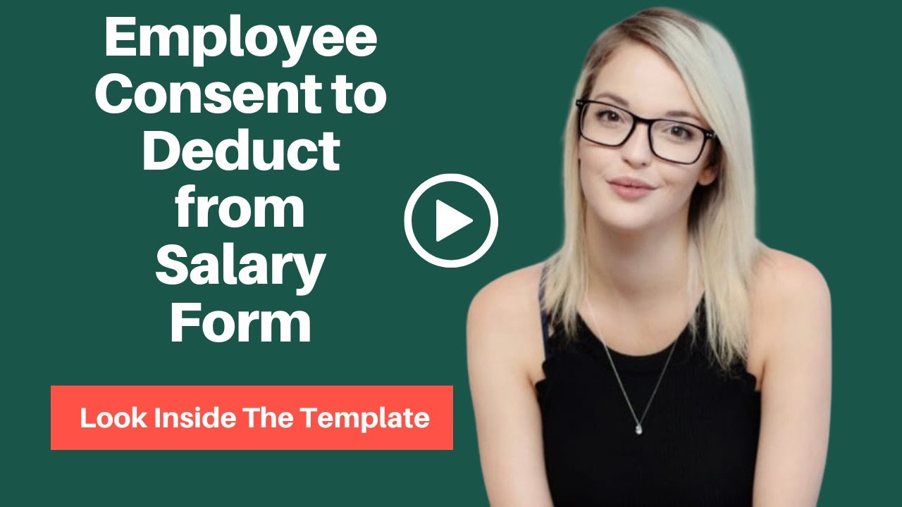 Employee Consent to Deduct from Salary Form