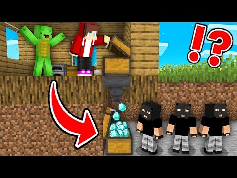 POLICE Mikey and JJ vs EVIL CRIMINAL in Minecraft (Maizen)