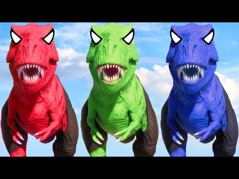 BATMAN T-REX vs SUPERMAN TREX DEATH RUN EVOLUTION of DINOSAUR | Strongest Dinosaur Jurassic World 2