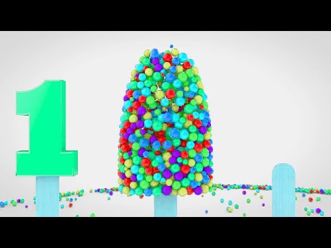 LEARN NUMBERS with 3D Popsicle Sparta Pitch | Sponsored by Gamavision Csupo FX! 🔥🍦