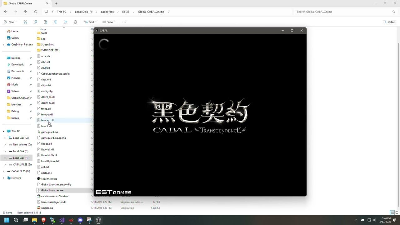 Cabal Private EP 33 Launcher and Game Guard