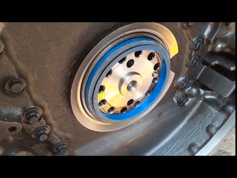 How to instal C15 engine rear crankshaft  seal.