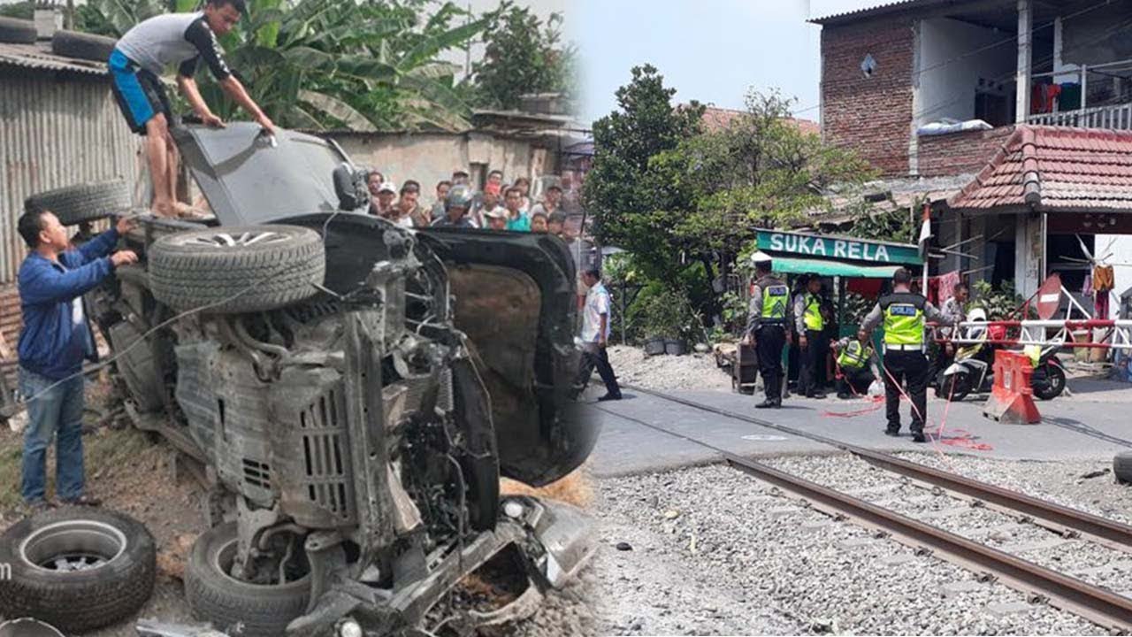 Kecelakaan Pajero Vs KA Sri Tanjung Diduga karena Alarm Kecelakaan Pajero Vs KA Sri Tanjung Diduga karena Alarm
