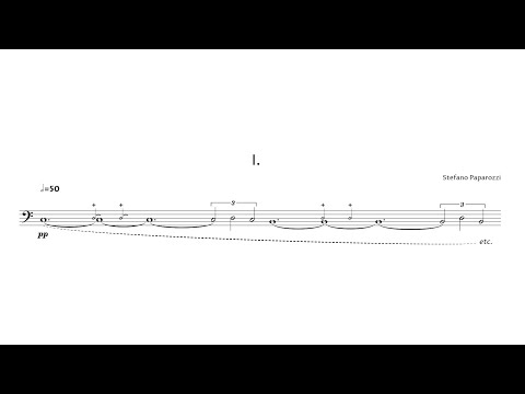 Stefano Paparozzi – Three Pieces for Cello Solo