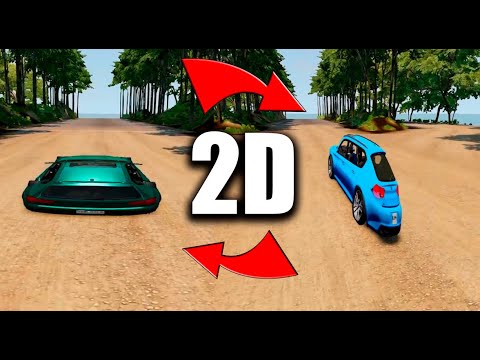 DRIVING 2D CARS IN A 3D GAME! | BeamNG.drive