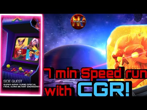 Side Quest-SUPER...MUTANT SHOWDOWN 7 Min. Speed run with CGR! #MCOC(Marvel Contest of Champions)