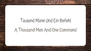 OOMPH! - Tausend Mann Und Ein Befehl (Lyrics + English Translation)