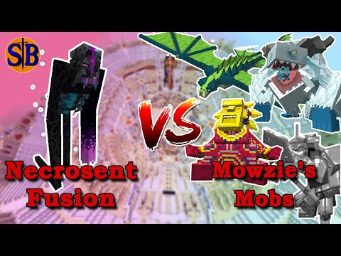 Necrosent Fusion (Enderling Invaders) vs Mowzie's Mobs | Minecraft Mob Battle