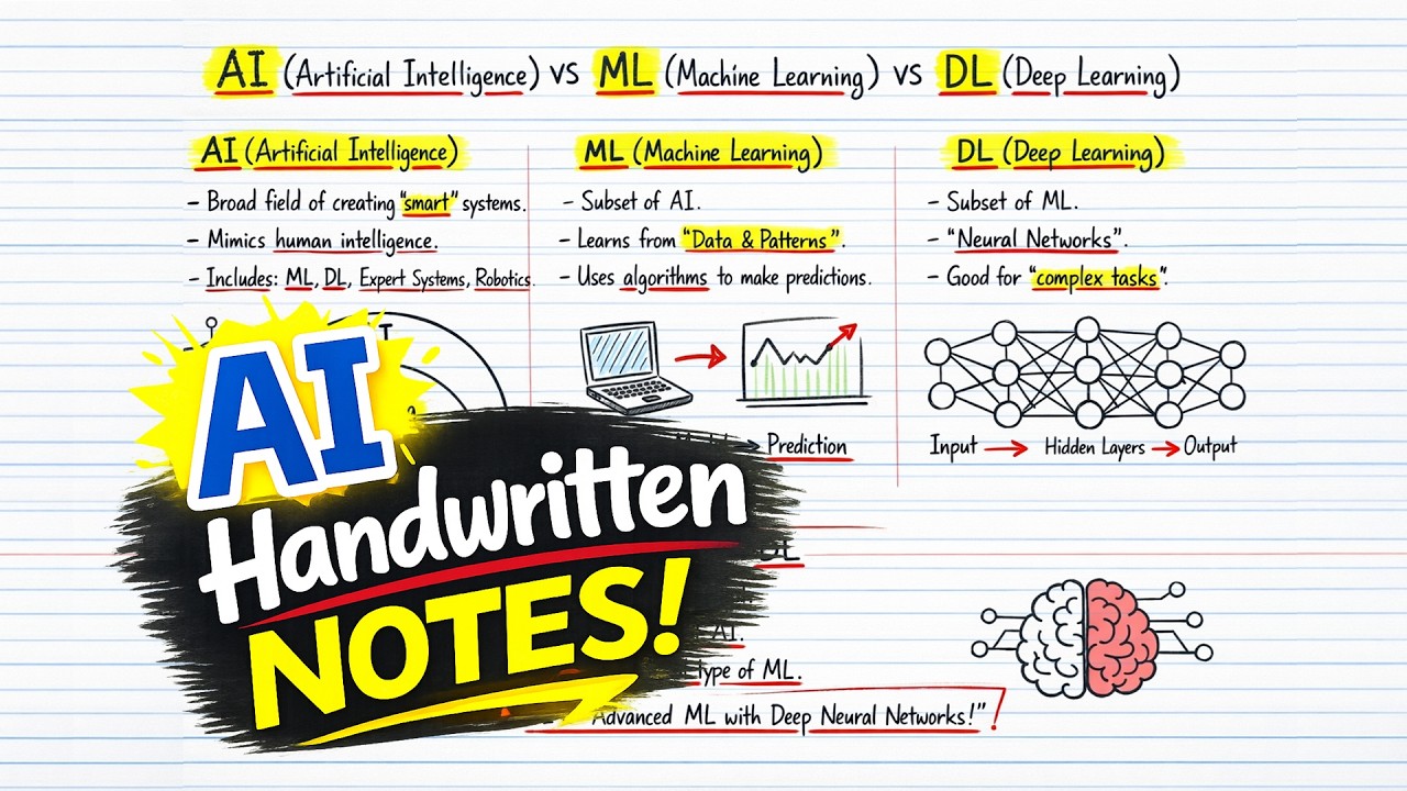 Turn Any Topic into Handwritten Notes Using AI ✍️
