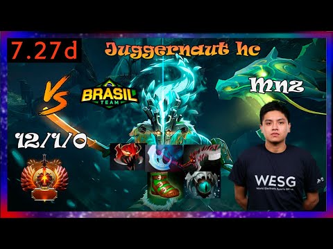 mnz juggernaut HC vs team brasil | Full Gameplay 7.27d | Dota 2 Pro Replays