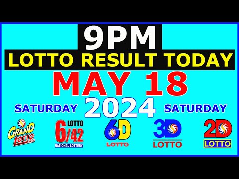 Lotto Result Today 9pm May 18 2024 (PCSO)