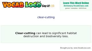 Video thumbnail for clear-cutting