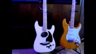 Video thumbnail for Review of my guitars and amps-Behringer VT100FX & ACX900 acoustic by Rosen Valchev-the Bone-