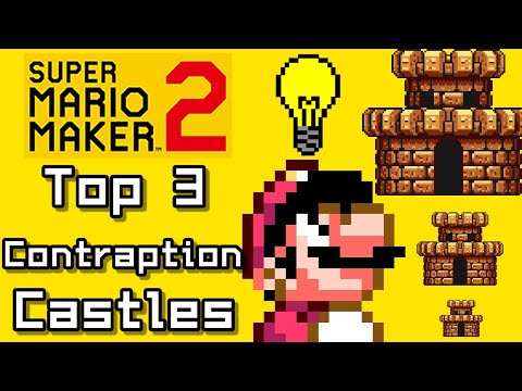 Super Mario Maker 2 Top 3 CONTRAPTION CASTLE Courses (Switch)