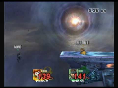 SSBB: MVD (Snake/Meta Knight) vs hiROI (Peach) 1