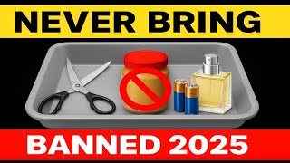 12 Airport Items BANNED in 2025:  Fly Through Security With Out Any Issues