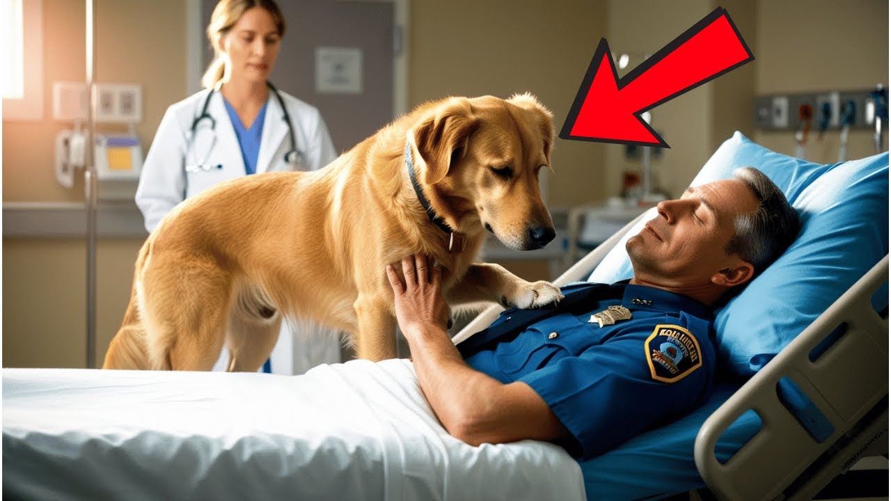 Loyal Dog Bids Farewell to Its Police Owner – But Then It Stops the Doctor in Shock!