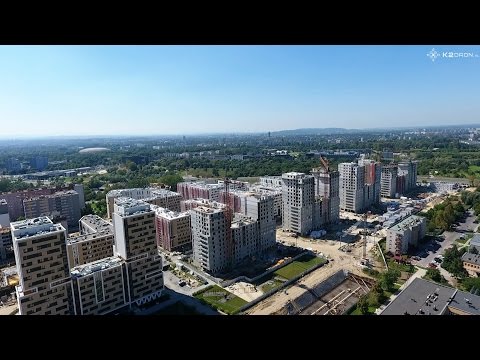 Nowe Czyżyny (Avia i Orlińskiego)- inwestycja Budimexu (3500 mieszkań) z lotu ptaka