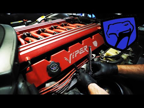 Changing Spark Plugs on a V10 Viper!