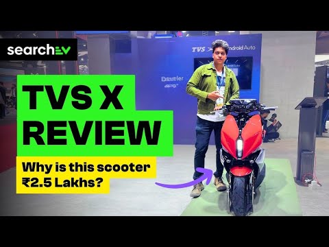 TVS X Electric Scooter Review: Is It Overpriced? Ola S1 Pro, Ather 450X, TVS I Qube Rival | SearchEV