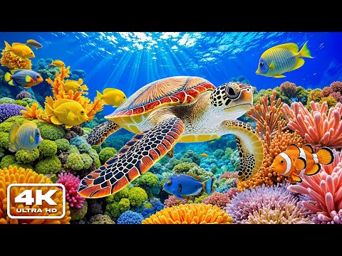 Under Red Sea 4K VIDEO (ULTRA HD) - The Hidden Wonders of Ocean Life Revealed 🐳 Relaxing Sleep Music