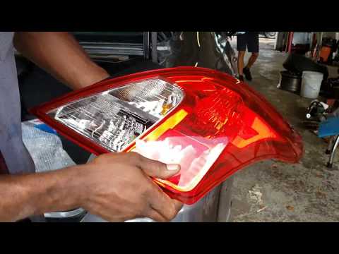 Nissan versa brake lamp , turn signal, and reverse  bulb replacement
