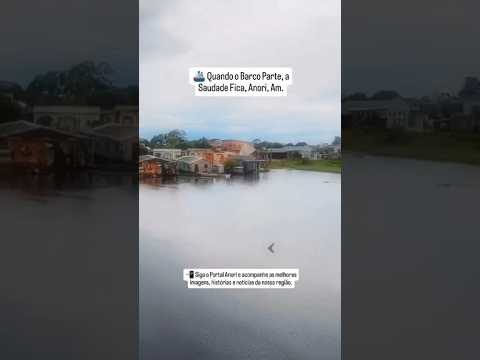 Quando barco parte, a saudade fica. #amazonas #brasil #viral