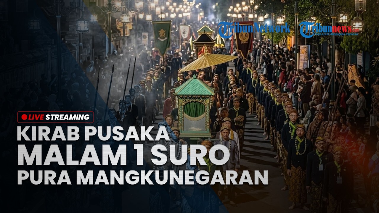 LIVE: Kirab Pusaka Dalem Malam 1 Suro Pura Mangkunegaran Surakarta