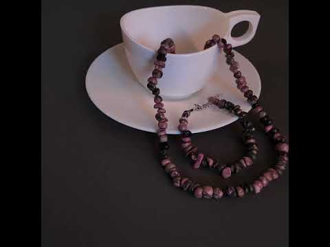 Миниатюра изображения товара Бусы Wolves Родонит 1019