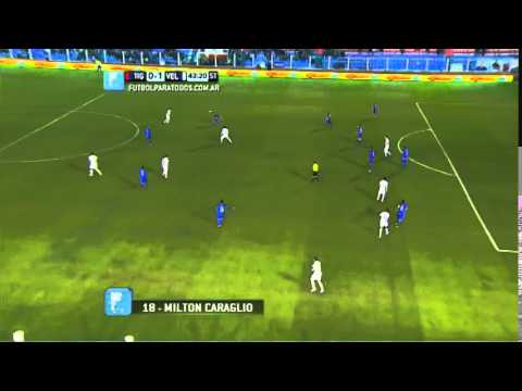 Gol  de Milton Caraglio Tigre 0-1 Vélez