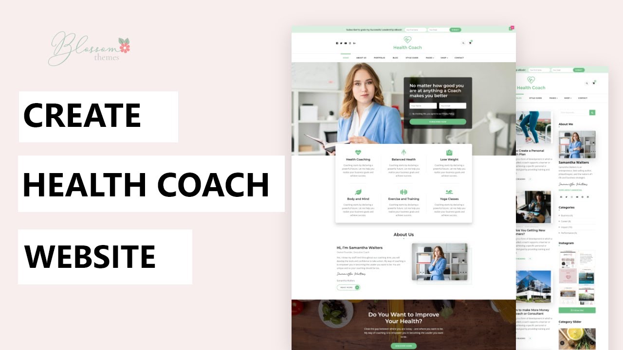 How to Start a Health Coach Website in 2024 | Blossom Health Coach