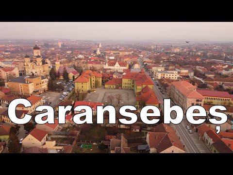 Orașul Caransebeș, imagini aeriene, 2025