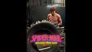 Tom Holland Training in Real Life 💀🔥 #spiderman #tomholland #shorts