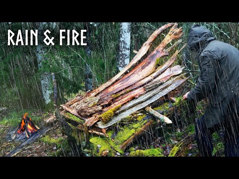 🌧Soaked Outside, Dry Inside 🔥 Shelter in the Rain