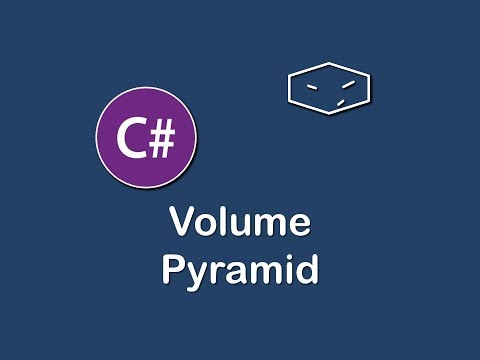 volume of pyramid in c