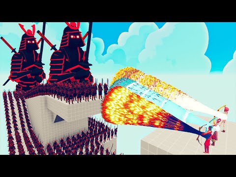 100x DARK SAMURAI + 2x GIANT vs 3x EVERY GOD - Totally Accurate Battle Simulator TABS