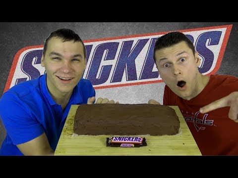 [XXL] OBŘÍ DOMÁCÍ SNICKERSKA!! 3KG-17,000+ kalorií! (Giant homemade Snickers bar challenge) + recept