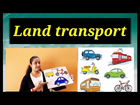 Teaching about means of transport to Nursery, KG and class 1 students / Land transport
