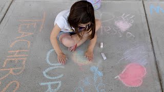 North Stonington chalks messages of teacher appreciation