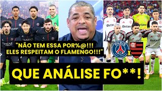 ‘Mermao, vocês acham o quê? Os caras do PSG olham pro Flamengo e…’; Vampeta dá aula
