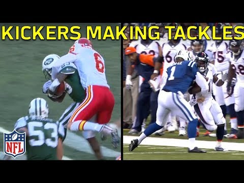 Kickers Making Tackles! | NFL Highlights