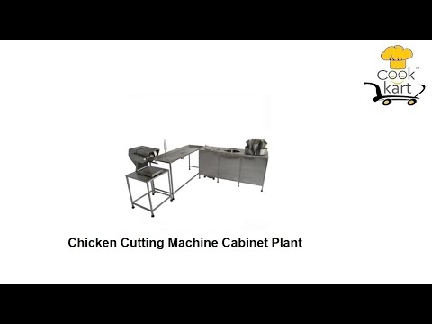 Semi automatic chicken cutting machine cabinet plant, motor ...