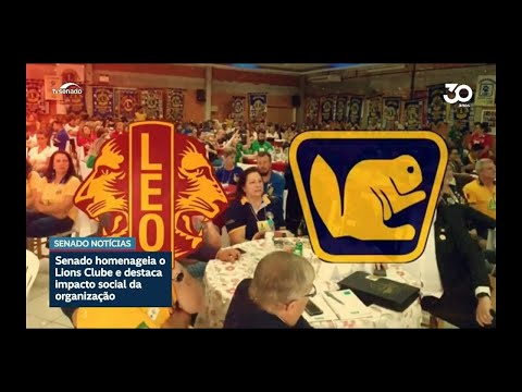 Sessão especial do Senado prestou homenagem ao Lions Clube