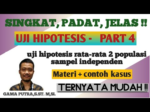 uji hipotesis rata-rata 2 populasi (sampel independen)