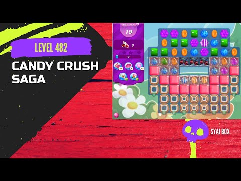 Candy Crush Saga | Level 482 | 🌟🌟🌟 | Super Sugar Crush! | HARD LEVEL | (NO BOOSTER)