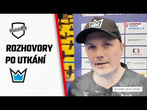Rozhovory po utkání LS 10. kolo: Florbal Ústí - Předvýběr.CZ Florbal MB 4:15
