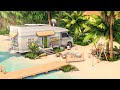 Beach Camper Van in Sulani 🌴 The Sims 4 Speed Build | No CC​