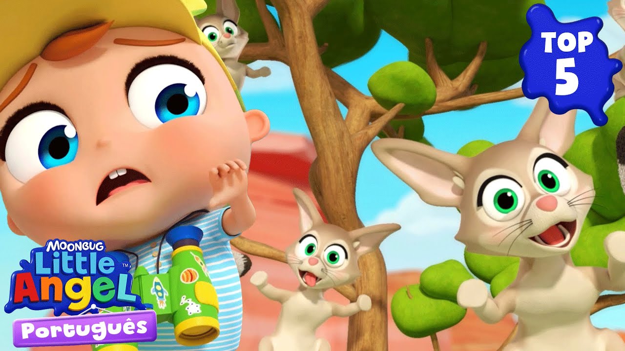TOP 5 episódios de acampamento 🏕️ Little Angel Brasil | Músicas Infantis em Português